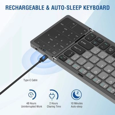 Foldable Keyboard With Touchpad, High quality