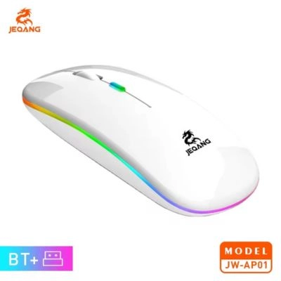 JEQANG JW-AP01 Wireless + BT Rechargeable Mouse