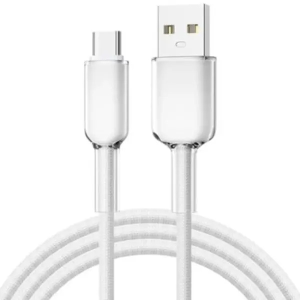 Anti-breakage gradient nylon braided Charging Cable (USB to Type- C)