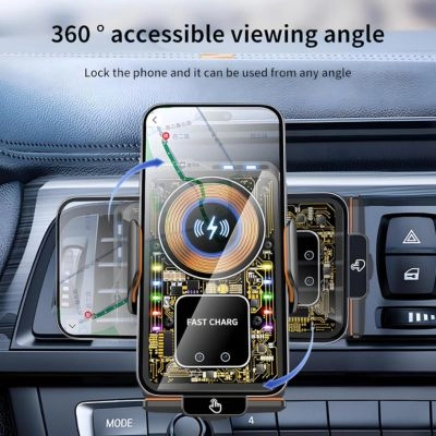 Wireless Car Charger Automotive Electric Induction and Phone Holder Mount (F1)