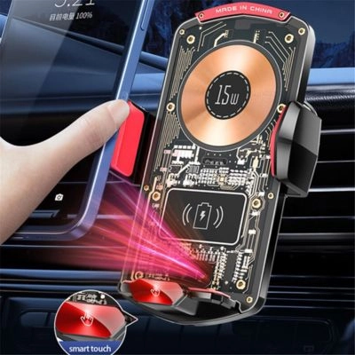 Mobile Phone Holder For Car with Wireless Charging (A6)