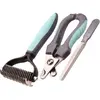 Three-in-One Pet Grooming Comb Claw Clippers for Cats & Dogs - image 1