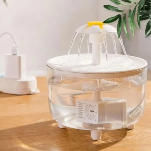 Automatic Pet Water Dispenser- Floral Design