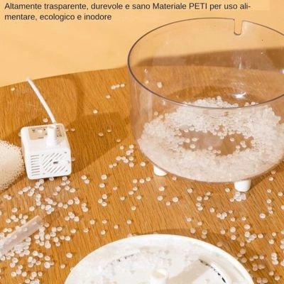 Automatic Pet Water Dispenser- Floral Design