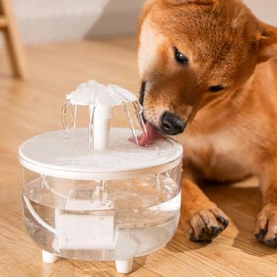 Automatic Pet Water Dispenser- Floral Design