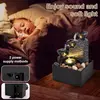 Tabletop Waterfall Decoration Relaxation Meditation Desktop Fountain with Soft Light - image 6