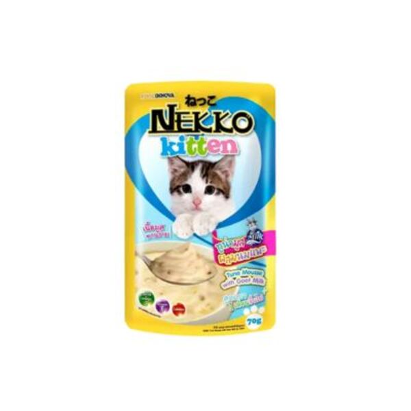Nekko Kitten Pouch Tuna Mousse with Goat Milk 70g