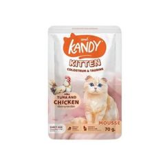 Kandy Kitten Pouch Colostrum & Taurine with Tuna and Chicken Mousse 70g