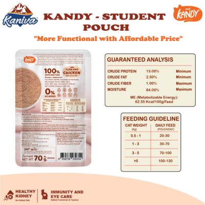 Kandy Kitten Pouch Colostrum & Taurine with Tuna and Chicken Mousse 70g