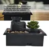 Tabletop Waterfall Decorative Desk Fountain with Soft Light - image 3