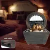 Tabletop Waterfall Decorative Desk Fountain with Soft Light - image 3