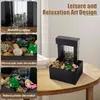Tabletop Vintage Indoor Waterfall Decorative Desk Fountain with Led Light - image 4
