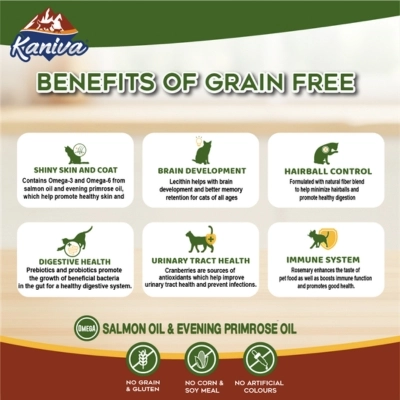 Kaniva Grain Free Cat Food Indoor Formula for All Ages (1.2kg)