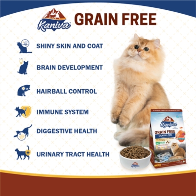 Kaniva Grain Free Cat Food Salmon & Tuna for All Ages ( 340g)