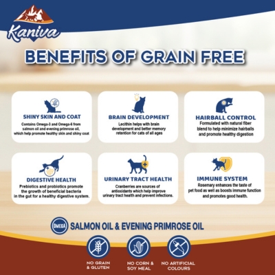 Kaniva Grain Free Cat Food Salmon & Tuna for All Ages ( 340g)