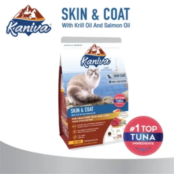 Kaniva Cat Food Skin & Coat Tuna, Ocean Fish & Rice for All Ages (8kg)
