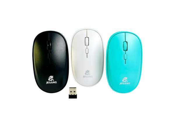 Jeqang 2.4G Wireless Optical Mouse with USB Receiver & Long Battery Life (JW-216)