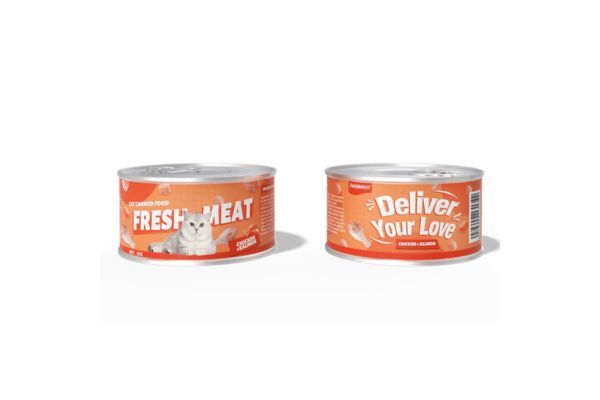 PetMetro Fresh Meat Grain Free Can - Chicken & Salmon (85g)